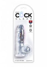 Pipedream Pipedream King Cock Clear 5" Cock with Balls dildo