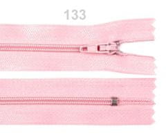 Kraftika 1ks 133 candy pink spirálový zip šíře 3mm délka 12 cm