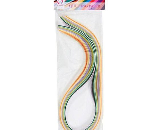 Kraftika Sada proužků na quilling pastelový mix 0,6cm (100ks)