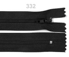 Kraftika 1ks black spirálový zip šíře 3mm délka 14cm pinlock