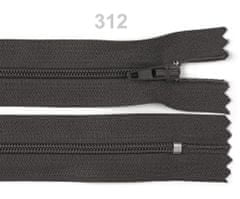 Kraftika 1ks dark shadow spirálový zip šíře 3mm délka 25cm pinlock