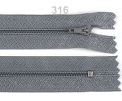 Kraftika 1ks zinc spirálový zip šíře 3mm délka 12cm pinlock