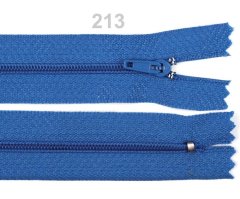 Kraftika 1ks dazzling blue spirálový zip šíře 3mm délka 18cm