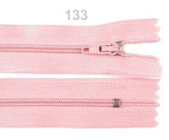 Kraftika 1ks candy pink spirálový zip šíře 3mm délka 22cm pinlock