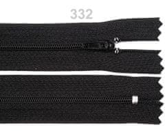 Kraftika 1ks black spirálový zip šíře 3mm délka 22cm pinlock
