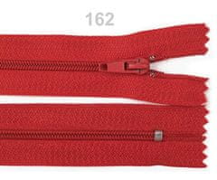 Kraftika 1ks poppy red spirálový zip šíře 3mm délka 18cm pinlock