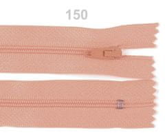 Kraftika 1ks almost apricot spirálový zip šíře 3mm délka 35cm