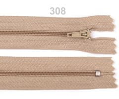 Kraftika 1ks prairie sand spirálový zip šíře 3mm délka 30cm pinlock,