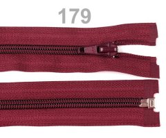 Kraftika 1ks biking red spirálový zip šíře 5mm délka 65cm bundový