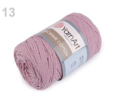 Kraftika 1ks (781) fialová lila pletací příze macrame cotton 250g