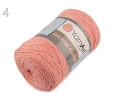 Kraftika 1ks 4 (791) lososová sv. pletací příze macrame cotton 250g