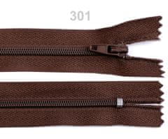 Kraftika 1ks brunette spirálový zip šíře 3mm délka 14cm autolock
