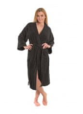 Interkontakt Dámský župan model KIMONO 05 Black Chocolate Velikost županu XXL