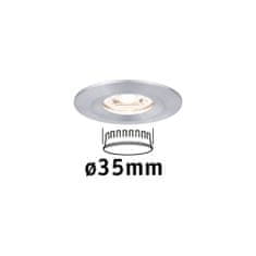 Paulmann PAULMANN LED vestavné svítidlo Nova mini nevýklopné IP44 1x4W 2700K hliník broušený 230V 943.04 94304