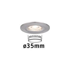 Paulmann PAULMANN LED vestavné svítidlo Nova mini nevýklopné IP44 1x4W 2700K kov kartáčovaný 230V 943.00 94300