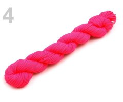 Kraftika 1ks 4 fuchsia purple šňůra pes 1mm na navlékání korálků