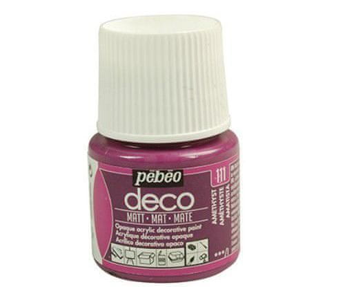 Pébéo Akrylová barva déco 45ml matná - fialová amethyst,