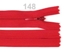 Kraftika 1ks high risk red zip skrytý nedělitelný 3mm délka 45cm