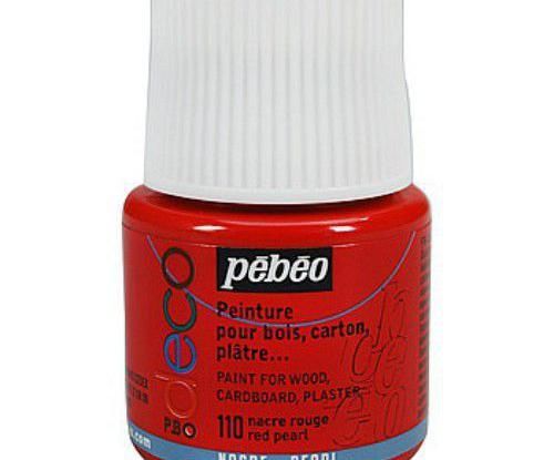 Pébéo Akrylová barva déco 45ml perleťová - červená,