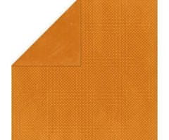 Kraftika Oboustranný papír na scrapbook (1ks) burnt orange double