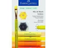 Faber-Castell Pigmentové barvy gelatos žlutá sada (4ks) + příslušenství