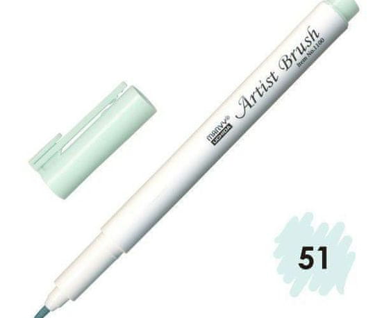 Marvy Popisovač 1100 artist brush aqua grey,