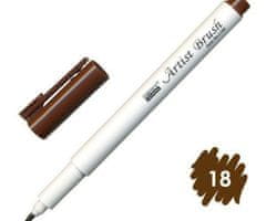 Marvy Popisovač 1100 artist brush dark brown,