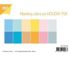 Kraftika Sada papírů a4 matching colors uni holiday fun