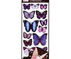 DoCrafts Samolepky plastická motýlí křídla - fialová,