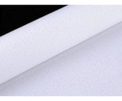 Kraftika 5m bílá ab vyšívací tkanina kanava s ab efektem 54 oček