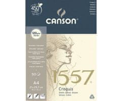 canson Skicák 1557 - croquis na kresbu a skici s lepenou vazbou