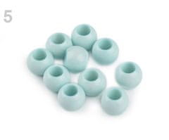 Kraftika 10ks 5 modrá pomněnková plastové korálky s velkým průvlekem