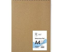 Kraftika Skicák kroužkový watercolour pad (250g/m2, 20 listů) a4