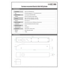 Sebury Kombinovaný elektromechanický vodotěsný čepový zámek SB-9000