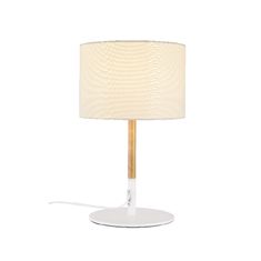 ACA  Stolní lampa YASMINE max. 60W/E27/230V/IP20, bílá, průměr 250mm