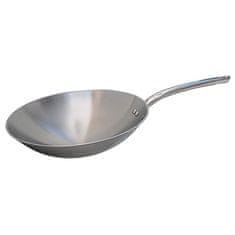 de Buyer WOK pánev , 3122.36, WOK, průměr 36 cm, dutá trubkovitá rukojeť, nerezová ocel, vhodné pro indukci, výroba ve Francii