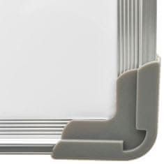 Greatstore Bílá magnetická tabule stíratelná za sucha 60 x 40 cm ocel