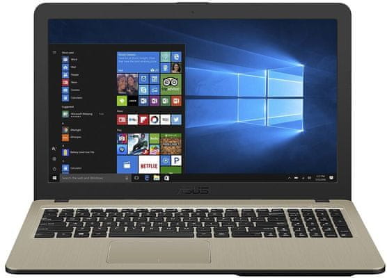 Notebook Asus X540NA-DM083T 15,6 palce Full HD integrovaná grafika Intel UHD Graphics Intel Pentium tenký rámeček displeje