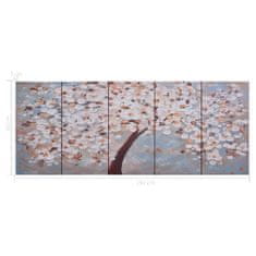 Greatstore Sada nástěnných obrazů na plátně Kvetoucí strom 150 x 60 cm