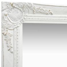 Vidaxl Nástěnné zrcadlo barokní styl 40 x 40 cm bílé