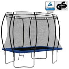 Greatstore Trampolína se sítí a žebříkem obdélníková 274x183x76 cm 150 kg