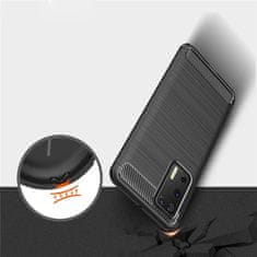 MG Carbon Case Flexible silikonový kryt na Huawei P40, černý