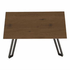 KONDELA Jídelní stůl, dub/černá, 140x83 cm, PEDAL