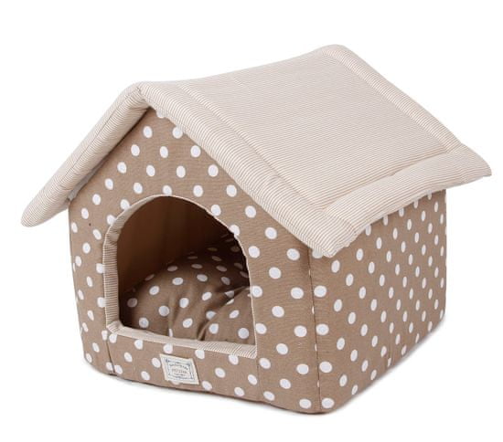 Petproducts Puntíkatý domeček pro psy - 41x39x41 cm