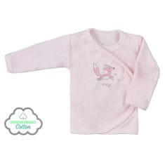 KOALA Kojenecká košilka z organické bavlny Lesní Přítel růžová, 62 (3-6m)