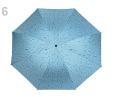 Kraftika 1ks tyrkysová dámský skládací deštník, dámské deštníky