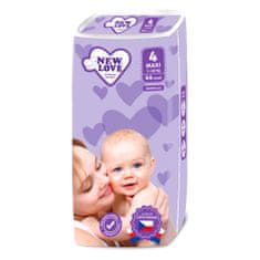 NEW BABY Dětské jednorázové pleny New Love Premium comfort 4 MAXI 7-18 kg.