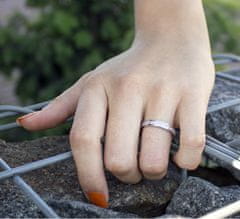 Beneto Stříbrný prsten se zirkony AGG26 (Obvod 62 mm)