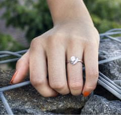 Beneto Stříbrný prsten se zirkony AGG345 (Obvod 50 mm)