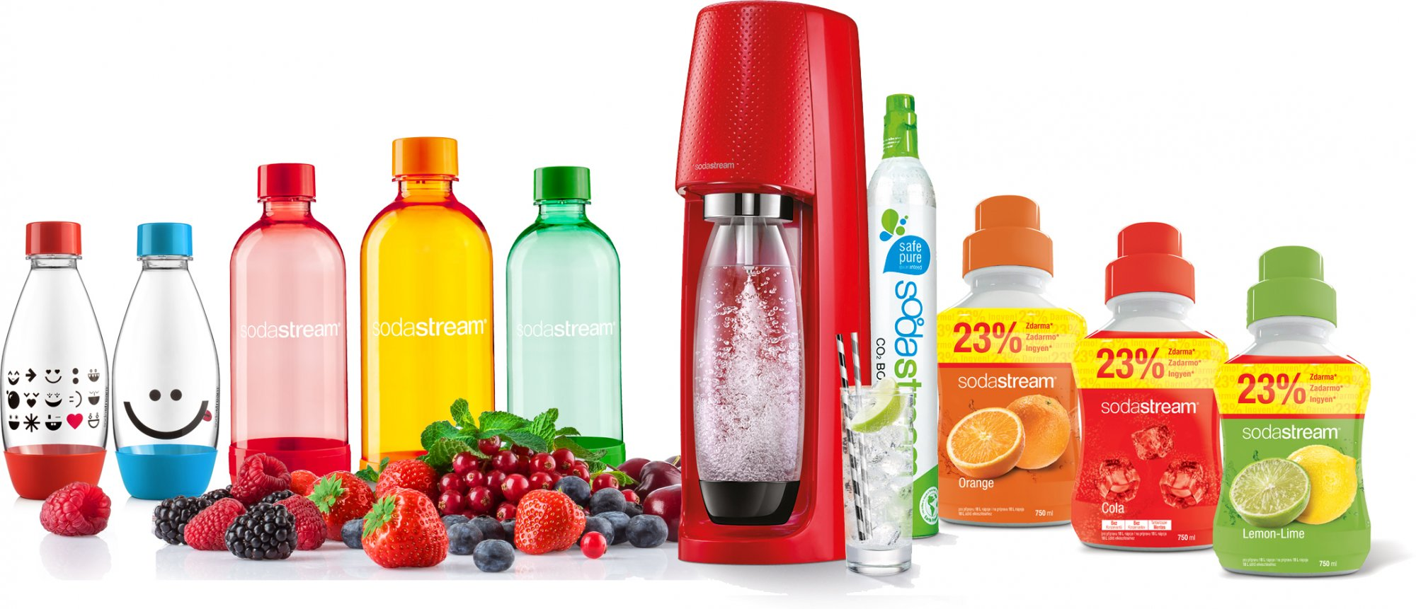 SodaStream SPIRIT RED Family Pack | MALL.CZ